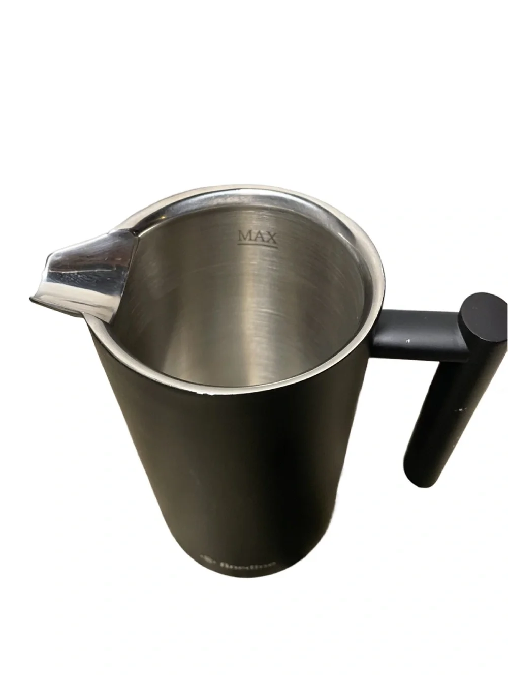 Finedine Matte Black French Press Coffee Maker - Stainless Steel - 34 oz.